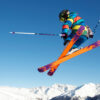 Saut et figure en ski
