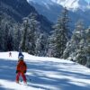 Descente piste de ski à Val Cenis
