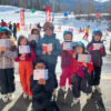 Remise des médailles à la fin du séjour de ski