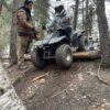Séance de quad dans la forêt de la colo