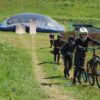 Groupe d'enfants en seance BMX à Aussois