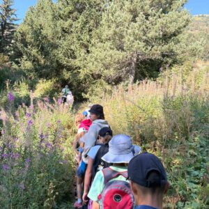 Journee dans la montagne avec les enfants du centre de vacances Neige et Soleil